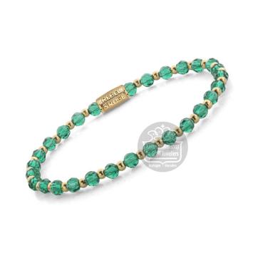 Rebel & Rose Armband RR-40167-G-M Mix Green Morning Glam Rocks 17,5cm