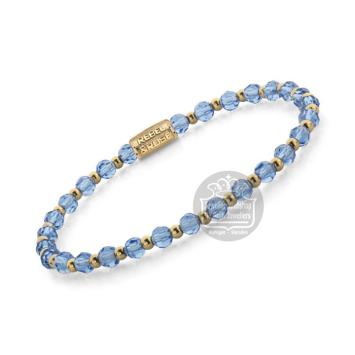 Rebel & Rose Armband RR-40169-G-M Mix Winter Blues Glam Rocks 17,5cm