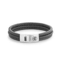 rebel & rose Twisted 925 Grey armband rr-l0132-s-l