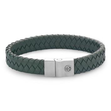 rebel & rose Full Metal Premium Green 12 mm armband RR-M0045-S-L