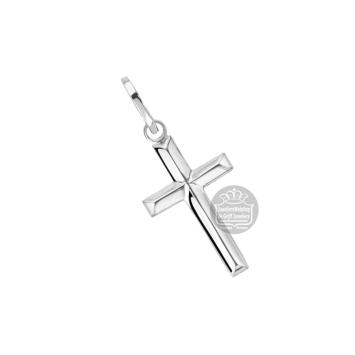 Rebel and Rose Hanger RR-PD008-S Zilver Pendant Cross Plain