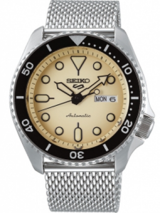 Seiko 5 Sports Automatic horloge SRPD67K1 Creme