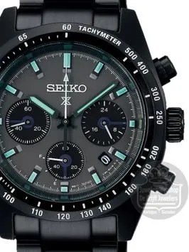 Seiko Prospex SSC917P1 Solar Chronograaf heren horloge staal zwart