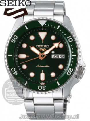 Seiko 5 Sports Automatic horloge SRPD63K1 Groen