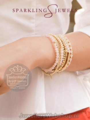 sparkling jewels armband all shine gold saturn 2mm sb-g-2mm-add