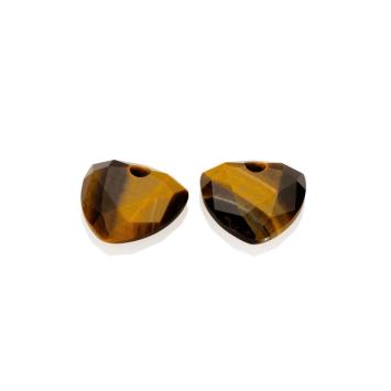 sparkling jewels Tiger Eye Trillion cut eardrops eagem09-tri