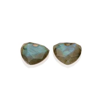 sparkling jewels Labradorite Trillion cut eardrops eagem18-tri
