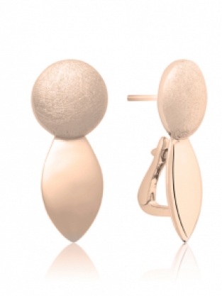 sparkling jewels earring editions the core mat rose gold oorstekers ear14