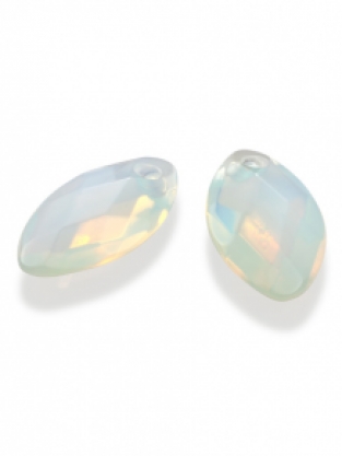 sparkling jewels earring editions facet opalite ear leaf eardrops eagem14-fclf-s