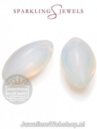 sparkling jewels earring editions polished opalite ear leaf eardrops eagem14-lf-m