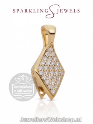 Sparkling Jewels Edge Editions Eris Crystal Hanger Goud PEQG02