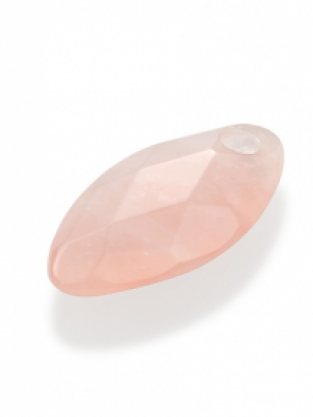sparkling jewels leaf editions facet rose quartz hanger pengem13-fct-s