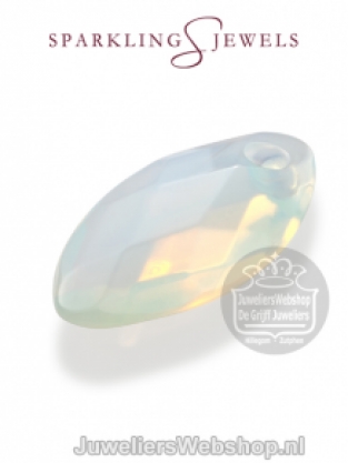 sparkling jewels leaf editions facet opalite hanger pengem14-fct-s