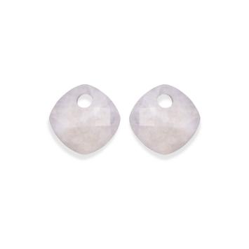 sparkling jewels Moonstone Cushion Cut eardrops EAGEM54-CC