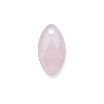 sparkling jewels leaf editions facet rose quartz hanger pengem13-fct-s