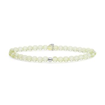 sparkling jewels armband Lemon Quartz saturn small 4mm sb-gem43-add-4mm
