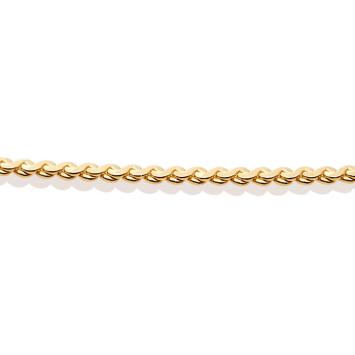 sparkling jewels ketting Serpentine chain gold SN-SPG-042
