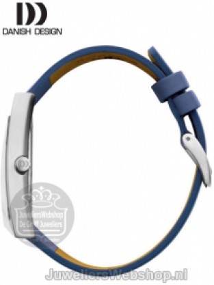 danish design IV31Q1207 dames horloge met blauwe leren band