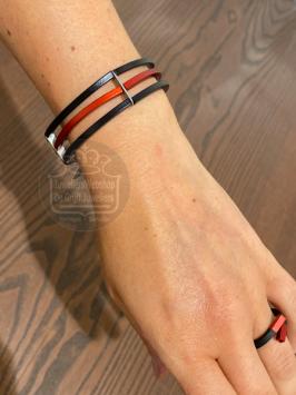 step by step armband buizen 500380-Rood