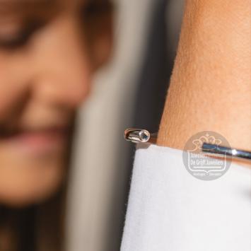 trollbeads zilveren bangle Labradoriet Kracht maat S TAGBA-00028