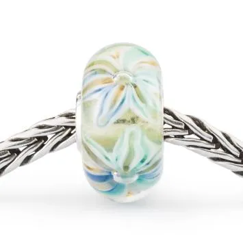 Trollbeads Armbandperle Wiegende Halme - Echt Silber 925 Mit Murano-Glas | Einzigartiger Schmuck Zum Sammeln