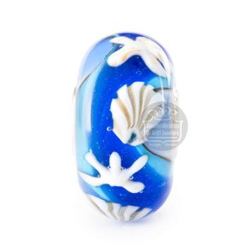 Trollbeads Aangespoelde Schatten glas kraal TGLBE-20461