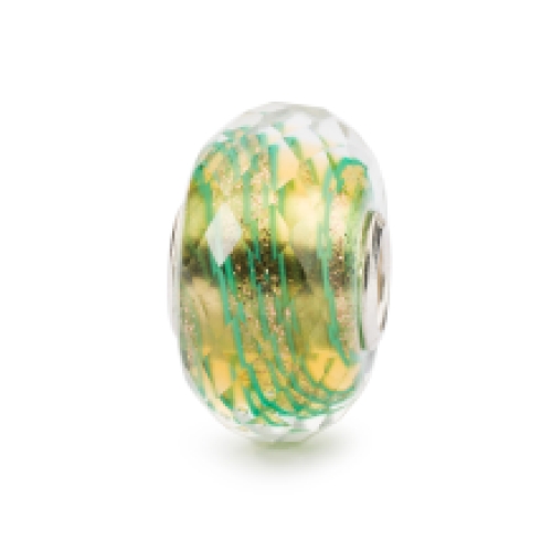 Trollbeads Sierlijk Groen glas kraal TGLBE-30072