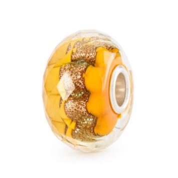 Trollbeads Gouden Spoor glas kraal TGLBE-30146