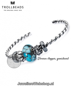 Trollbeads TAGBE-00139 stopper zilver geoxideerd