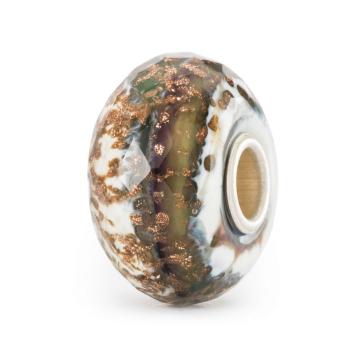 Trollbeads Gouden Schatten glas kraal TGLBE-30144