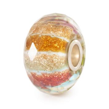 Trollbeads Stralende Kerstster glas kraal TGLBE-30152