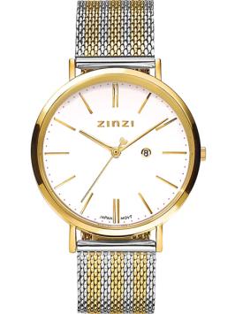 zinzi retro horloge bicolor ziw407mb met witte wijzerplaat