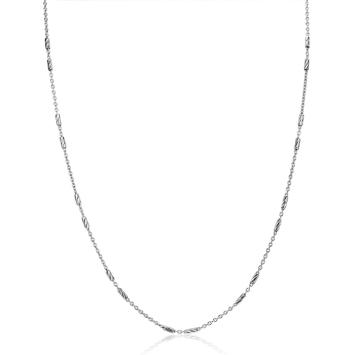 zinzi collier ZIC2466 zilver staafjes