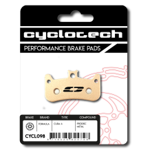 Formula Cura 4 remblokken sintered, Cyclotech Prodisc Metal.