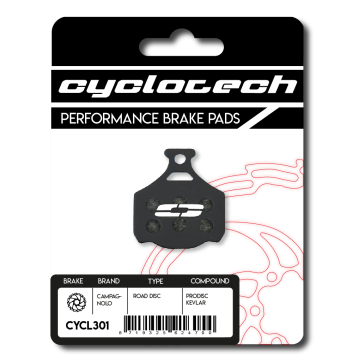 Campagnolo Road Disc remblokken organisch, Cyclotech Prodisc Kevlar.