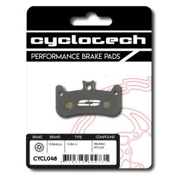Formula Cura 4 remblokken organisch, Cyclotech Prodisc Kevlar.