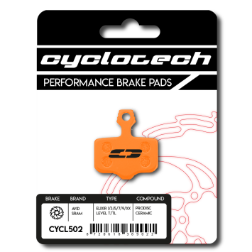 Sram Red- Force -Rival ETAP AXS remblokken, Cyclotech Prodisc Ceramic