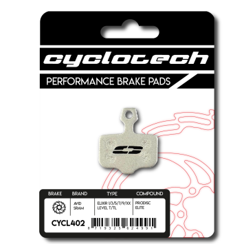 Sram Red- Force -Rival ETAP AXS remblokken, Cyclotech Prodisc Elite