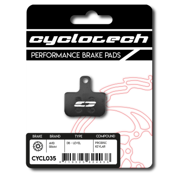 Sram Level - Sram DB remblokken, organisch. Cyclotech Prodisc Kevlar