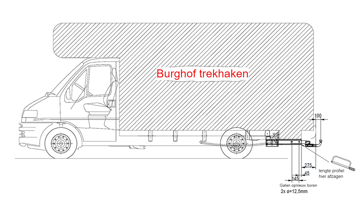 trekhaak camper chassis Ducato