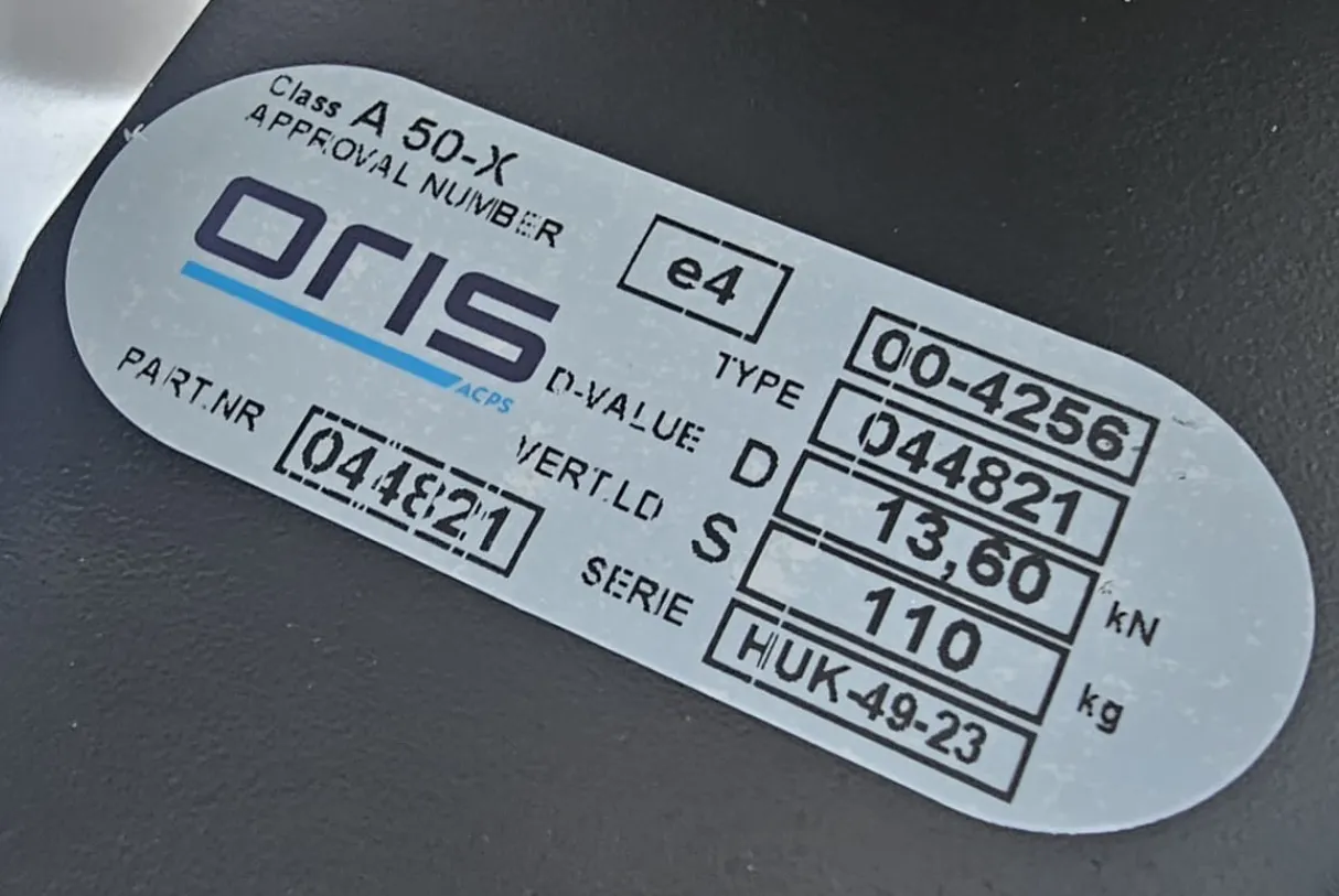 Trekhaak vaste kogel Oris Bosal type kopen Burghof trekhaken