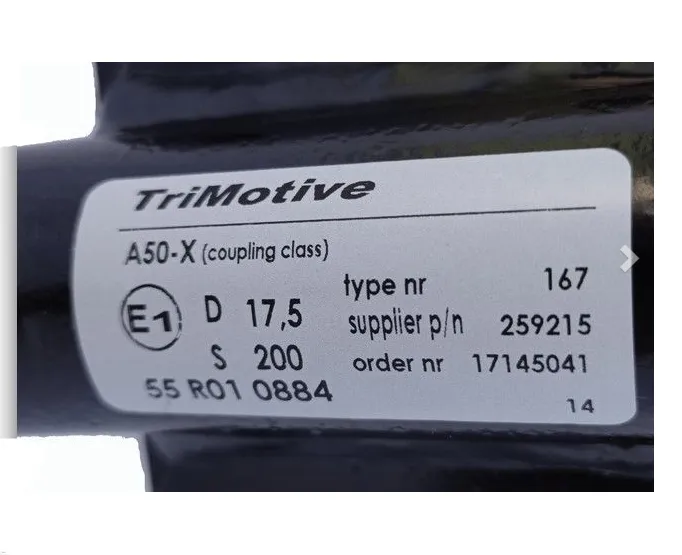 XIMPLIO Trekhaak verlenging 75 mm haakverlenging adapter voor AHK-aanschroefplaat flensbal AHK 4 gaten 83x56 mm gatafstand