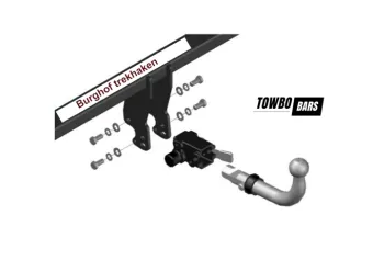 towbo trekhaak bmw x2 vanaf 2018 voor fietsendrager