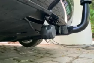 Trekhaak Tesla model S 2012-2016 voor fietsendrager verticaal afneembaar