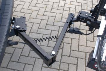 trekhaak verlengstuk fietsendrager reserveband op de achter deur