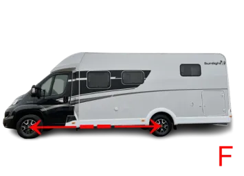 Trekhaak LMC Cruiser Camper Fiat Ducato vanaf 2006 chassis variabel trekhaak verlengstukken kabelset 13 polig