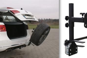 Trekhaak reservewieldrager op trekhaak