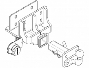 Trekhaak Volkswagen Amarok Pick-up met adapter bouwjaar vanaf 8-2010 bumper met step