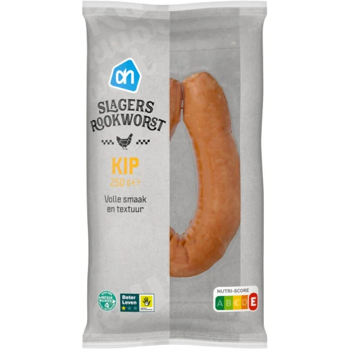 Kip Rooks AH Slagers Rookworst Kip (250 gr.)