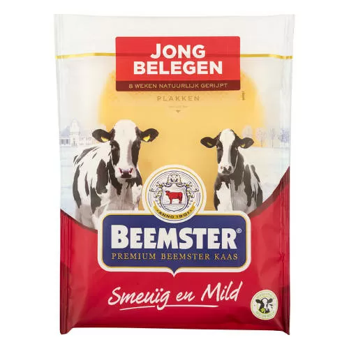 Beemster 48+ Jong Belegen Kaas Plakken (150 Gr.)